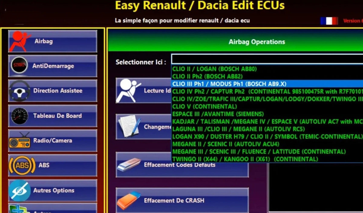  Tutoriel d’installation – Easy Renault V6.1.4