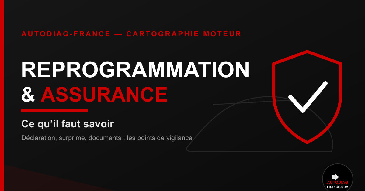 Reprogrammation moteur et assurance : ce qu'il faut savoir