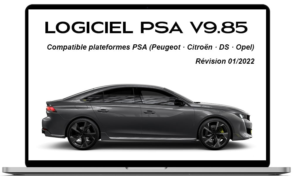Comment installer le logiciel de diagnostic PSA Série 9.x (9.85) sur Windows ?