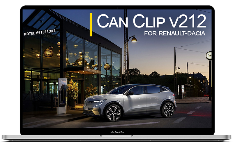 Logiciel CAN Clip V212 pour Renault - Dacia set full chip version haut de gamme complet