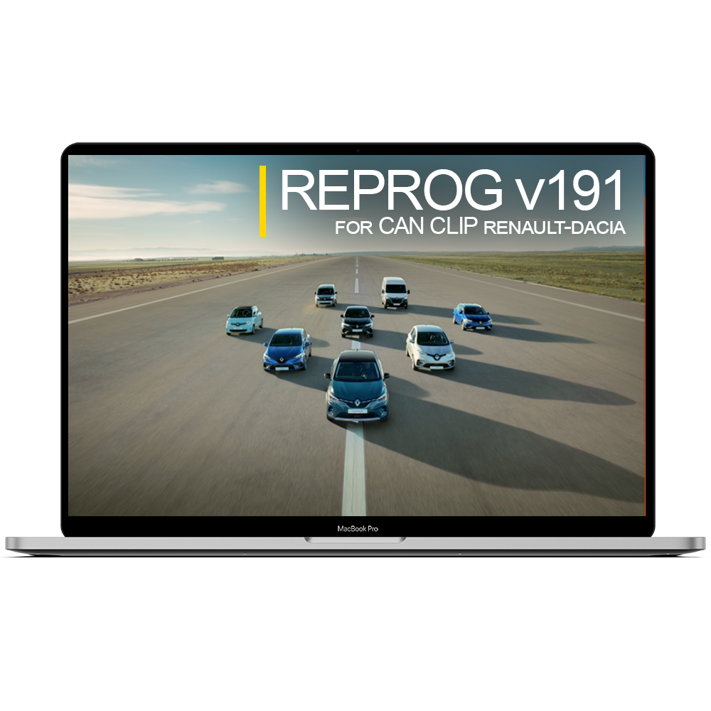 DVD REPROG V191 - Programmation avec CAN CLIP pour Renault et Dacia