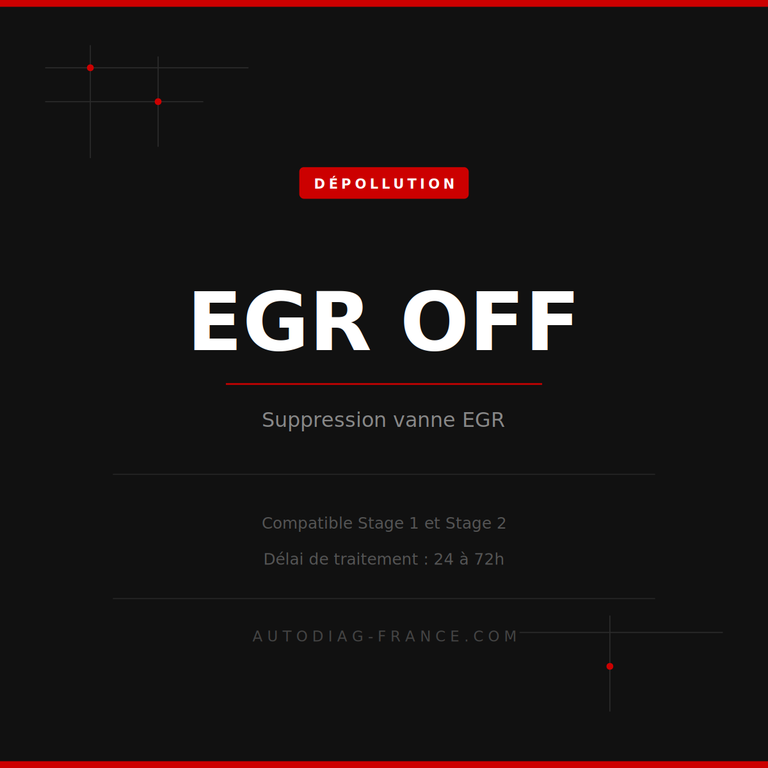 EGR OFF – Désactivation Vanne ECU | AUTODIAG-France