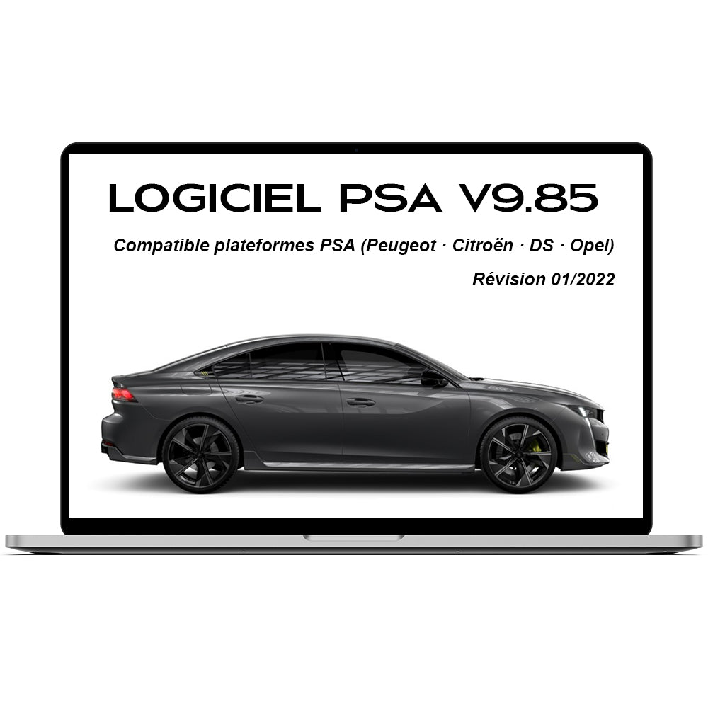 Logiciel de diagnostic PSA – Série 9.x (Version 9.85 – 01/2022)