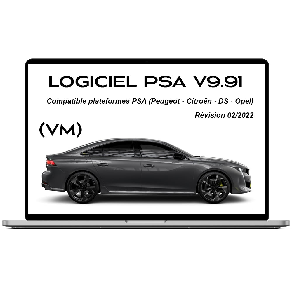 Logiciel diagnostic PSA – Série 9.91 (02/2022) – Version Machine Virtuelle (VMware)