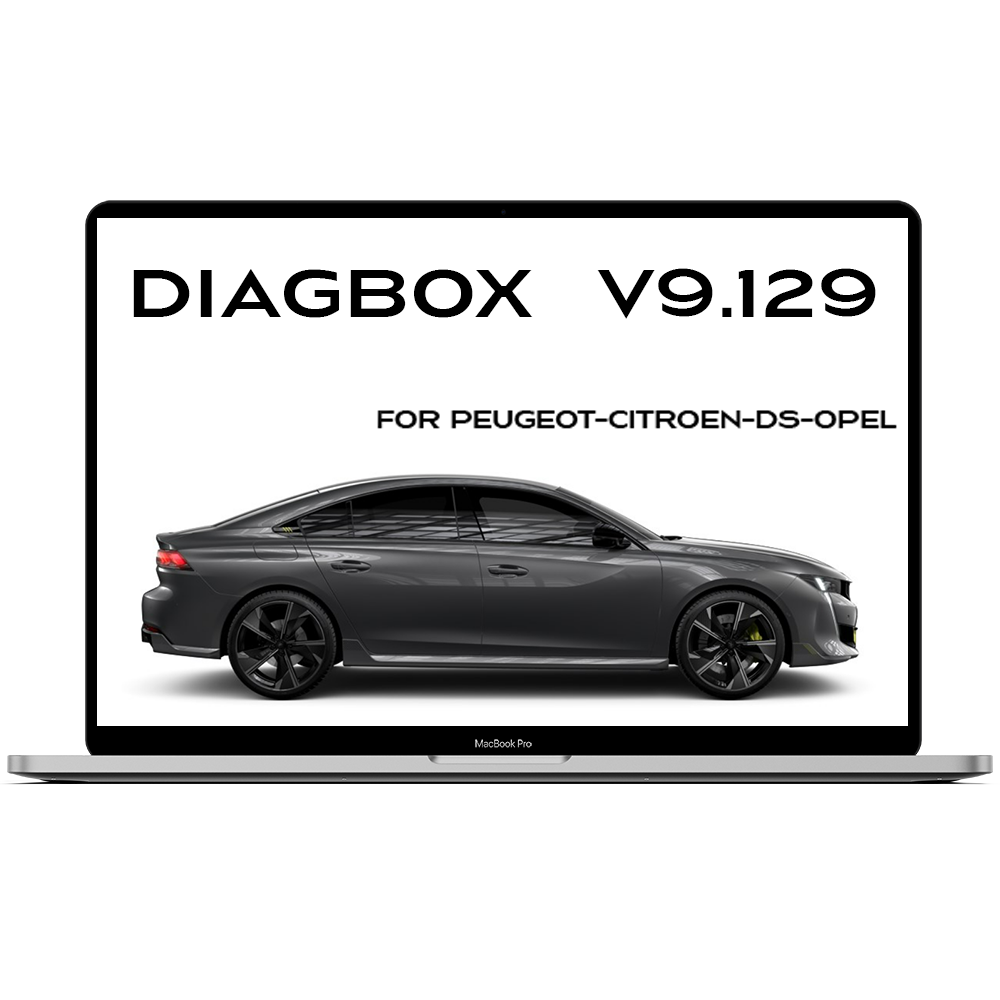 2022 Logiciel DIAGBOX v9.129 pour Diagnostic Peugeot - Citroën - DS - Opel