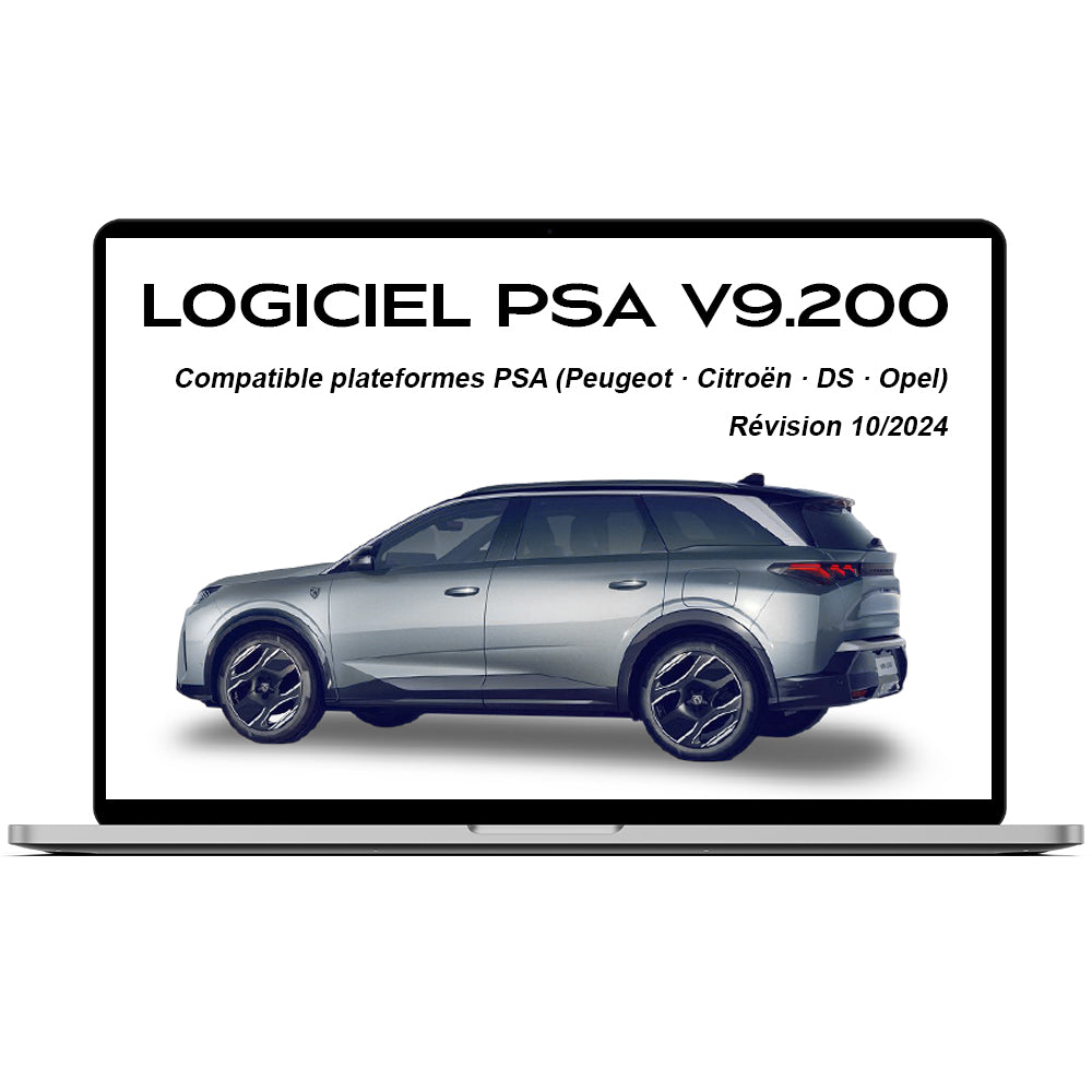 Logiciel diagnostic PSA – Série 9.x (9.200)