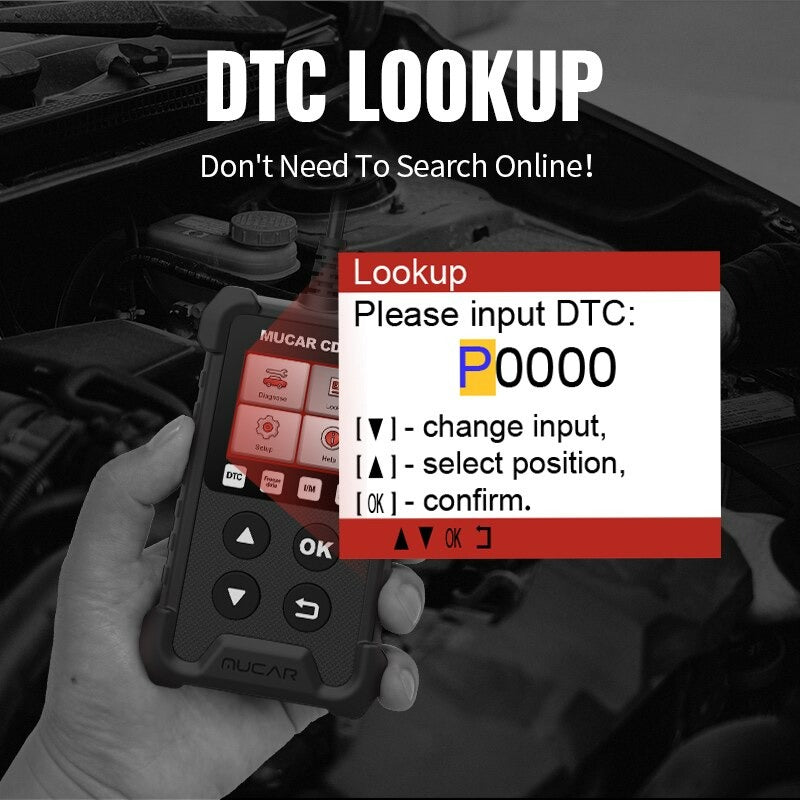 MUCAR CDL20 OBD2 Scanner Auto Car Diagnostic Reader DTC Fault Code